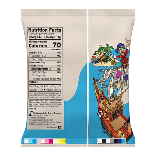 Miniatura 2 de Pirate's Booty Soplados de queso cheddar blanco envejecido, 24 unidades, bolsas de 0.5 onzas, sin gluten, aperitivos saludables para niños