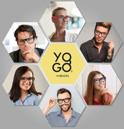 Miniatura 6 de Yogo Vision Fit Over Blue Light Blocking Glasses and Computer Eyewear Wear Over Your Eyeglasses and Readers Rojo metálico