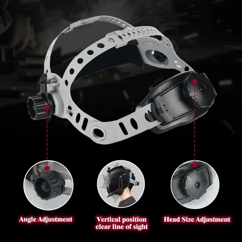 Miniatura 4 de TRQWH - Casco de soldadura, casco de repuesto para casco de soldadura, accesorios para casco de soldadura con banda para el sudor para casco