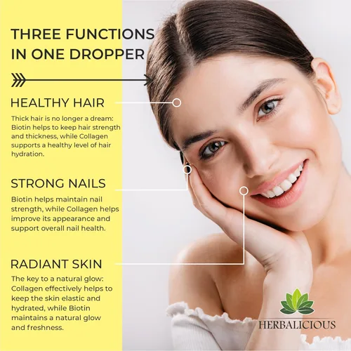 Miniatura 5 de Suplementos de colágeno líquido para mujeres, fórmula integral para el cabello, piel, uñas, suplemento con 10000 mcg de colágeno, 5000 mcg