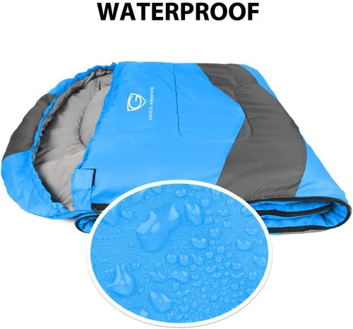 Miniatura 4 de Gold Armour Sacos de dormir para adultos, niños, niñas, mochileros, senderismo, campamento, clima frío y cálido 4 estaciones, uso en interiores