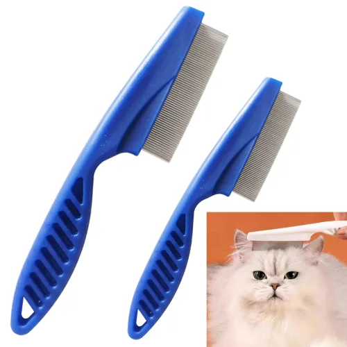 Peine multifuncional para el pelo de mascotas, peine mágico para mascotas, peine para el aseo, peine para eliminar manchas y desgarros, peine de Azul