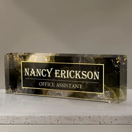 Miniatura 27 de Placa de nombre personalizada para escritorio de oficina, placa de nombre personalizada para escritorios, decoración de escritorio de oficina
