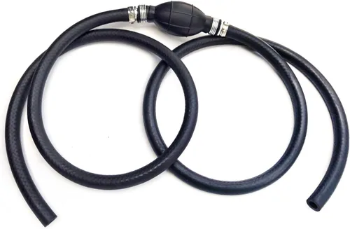 Miniatura 8 de Línea de combustible para barcos de 3/8 pulgadas 6 pies con bombilla de cebador, conjunto de línea de combustible trenzada de nailon 3/8" 10mm