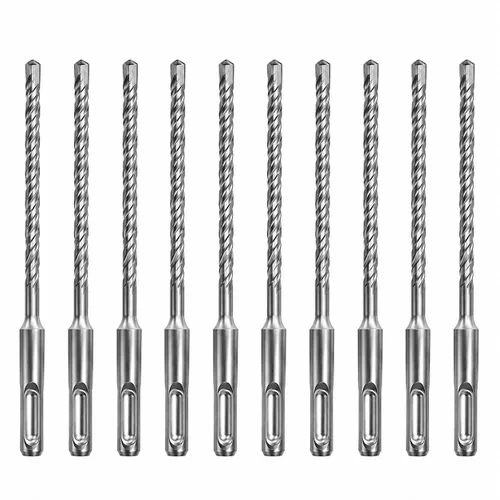 Broca de martillo SDS Plus 10 brocas de 1/2 pulgadas x 6 pulgadas para hormigón para mampostería