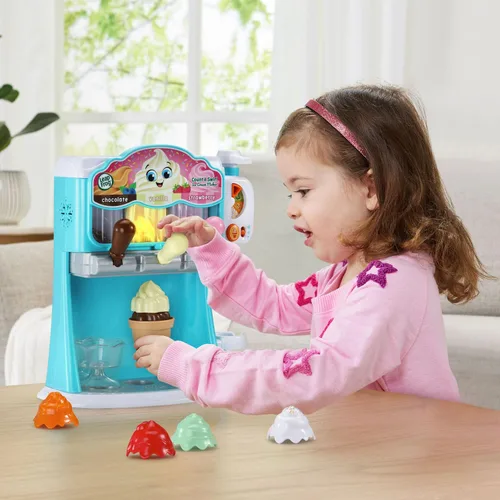 Miniatura 5 de LeapFrog Count and Swirl - Juego para hacer helados para niños a partir de 2 años, color azul