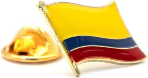 Miniatura 8 de A-ONE - Parche de respaldo sellado con calor de la bandera de Colombia + botones de metal Insignias de Pin de la bandera de Colombia, decoración