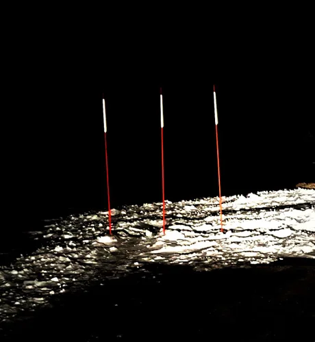 100 estacas de nieve, marcadores de quitanieves, marcadores de entrada de 4 x 5/16 pulgadas, incluye broca de instalación de 12 pulgadas (100)