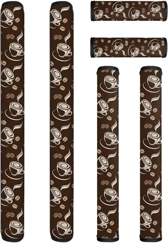 Miniatura 27 de Juego de 6 fundas para manijas de puerta con diseño de margaritas y flores americanas, 4 de julio, Día de la Independencia, fundas para manijas