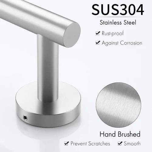 Miniatura 5 de Toallero KES para toalla de baño, cocina, mano, paños para trastes, hecho de acero inoxidable a prueba de óxido, montaje de pared, SUS304, 12