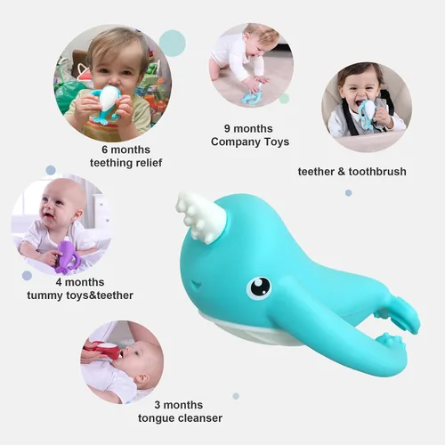 Miniatura 2 de El mejor juguete para bebés de 4 meses, juguetes de dentición para bebés de 3 a 6 a 12 meses, juguetes de alivio de la dentición, juguete Montessori