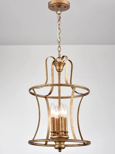 Miniatura 8 de Lámpara colgante moderna de 4 luces, lámpara colgante de oro oxidado, lámparas colgantes para isla de cocina, accesorios de iluminación colgantes