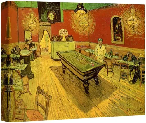 Miniatura 44 de ELITEART -Noche estrellada sobre el ródano por Vincent Van Gogh Giclée Art Canvas Prints- Tamaño del marco: 28 x 35 pulgadas
