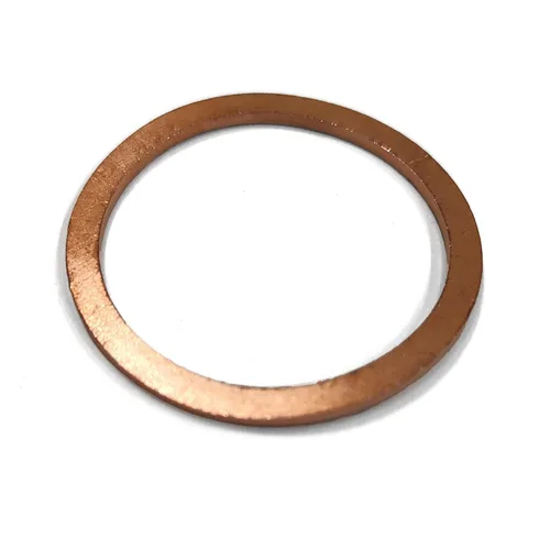 Miniatura 12 de Anillo de sellado de cobre para arandela plana M6, 0.236 in ID 0.394 in OD 0.039 in espesor métrico junta de sellado métrico, 100 piezas