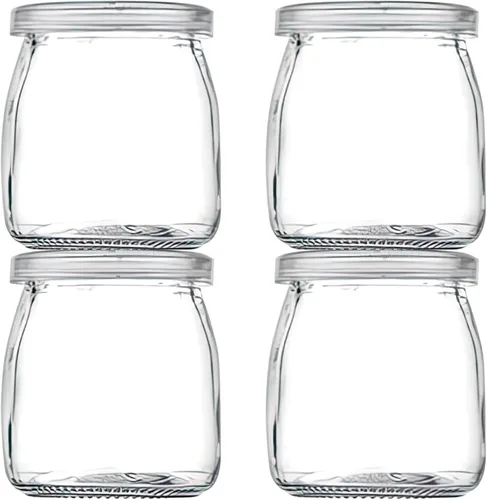 Miniatura 9 de Mini frasco de vidrio de 5.3 oz / 7 oz con tapa para pudín, yogur, caviar, hierbas, gelatina, mermeladas, miel, especias - Apto para lavavajillas