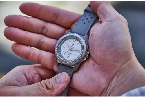 Miniatura 5 de BOLDR Reloj Odyssey Freediver White Frost, Escarcha Blanca, Moderno