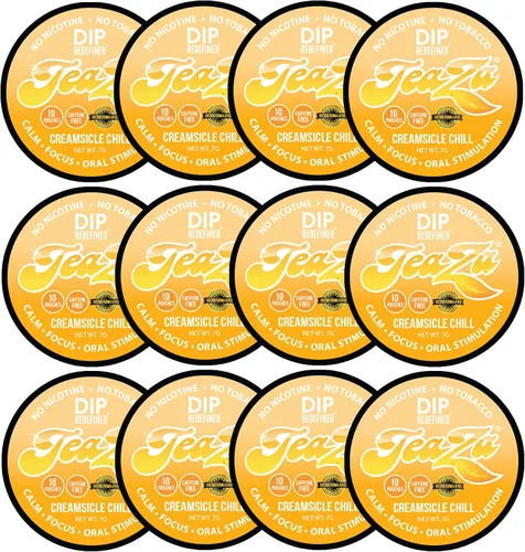 Miniatura 28 de Teaza Bolsas de Energía, Alternativa sin Tabaco sin Nicotina al Dip sin Humo, Rapé y Dip Energético, Alternativa Saludable al Tabaco de Mascar, Uso