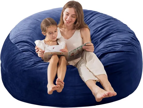 Miniatura 10 de EDUJIN Puf de espuma viscoelástica para adultos, funda de terciopelo suave, elegante sofá para sala de estar, práctico bolsillo y diseño de asa