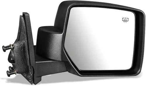 Miniatura 7 de DNA Motoring OEM-MR-CH1320271 Ajuste manual de estilo de fábrica con espejo lateral izquierdo de vidrio calentado compatible con Wrangler 07-18