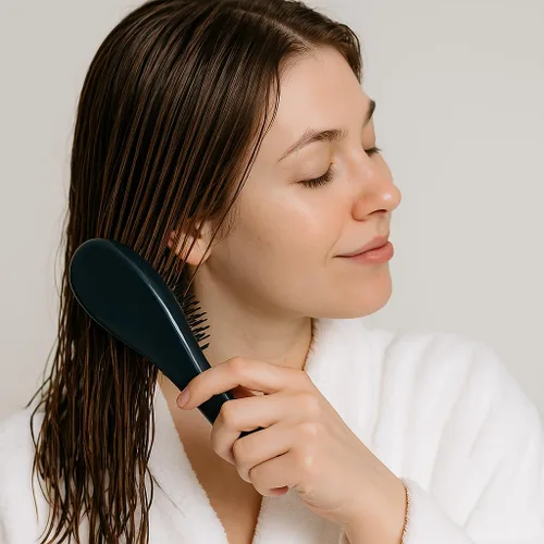 Miniatura 6 de Juego de cepillos desenredantes ondulados para cabello rizado, grueso, liso y natural, cepillo desenredante suave para mujeres, niños y niños