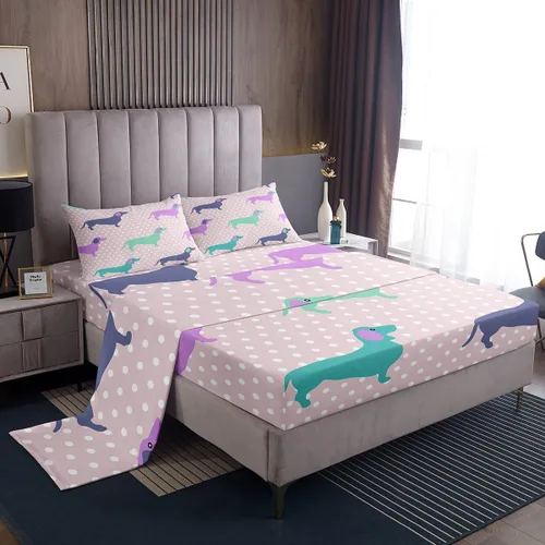 Miniatura 25 de Feelyou Juego de ropa de cama de tamaño individual con diseño de gato colorido para niños, adolescentes y niñas, decoración de habitación de gato