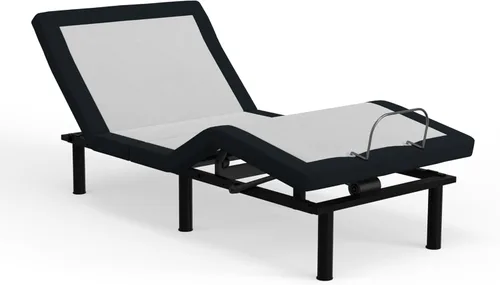 Miniatura 3 de Blissful Nights E4 Twin XL - Base de cama ajustable con masaje, anti ronquidos, gravedad cero, estación de carga USB doble, luz nocturna debajo