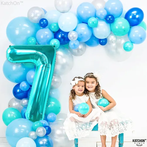 Miniatura 36 de KatchOn, Globo azul del número 1 para el primer cumpleaños, grande, 40 pulgadas, globo azul número 1 para primer cumpleaños, globo azul marino