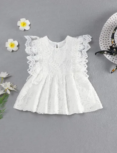 Miniatura 5 de SEYOUAG Ropa para niñas pequeñas, conjunto de pantalones cortos de algodón, casual, abrigo de mezclilla, 2 piezas