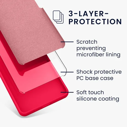 Miniatura 488 de kwmobile Funda Compatible con Google Pixel 6 Pro - Funda de teléfono de silicona TPU con acabado suave - Azul Arrecife