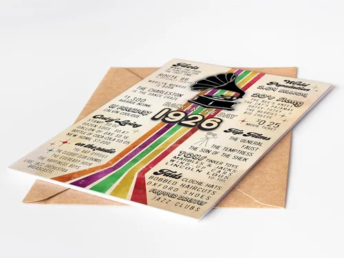 Miniatura 8 de Katie Doodle Tarjeta de cumpleaños número 100 – (hecha en Estados Unidos) – Tarjeta de cumpleaños de 100 años (5 x 7 pulgadas, interior en blanco)