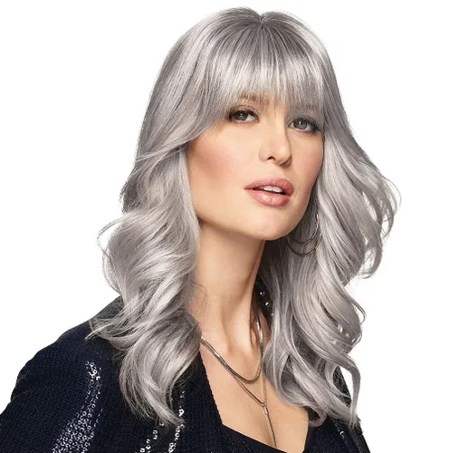 Miniatura 9 de Raquel Welch Chameleon Hair Topper Color R1 Negro Pelucas De Las Mujeres Sintético Monofilamento Base Clip En Bang Hairpiece Fringe