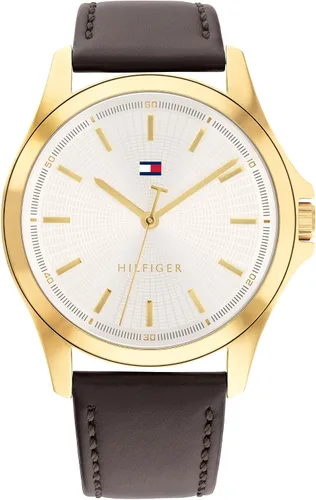 Miniatura 8 de Tommy Hilfiger Men's 3-Hand Quartz Watch – 42mm Case, Leather Strap, 3 ATM Water Resistant, Modern Everyday Timepiece, Gift for Him