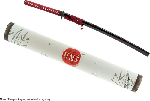 Miniatura 6 de HMS Espada samurai wakizashi japonesa, Oda Nobunaga Tsuba, forjada a mano, acero al carbono 1045, templado con calor, espiga completa, afilada oda