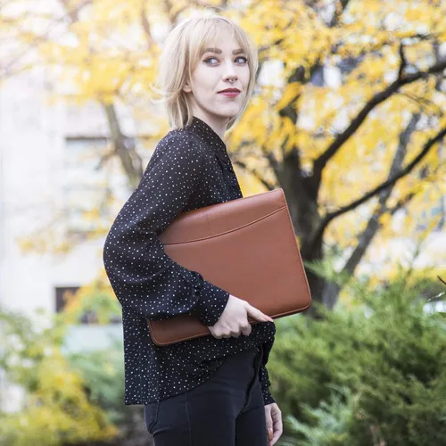 Miniatura 9 de cossini Premium con Business portafolios/portadocumentos de piel sintética cierre con cierre y el Interior 10.1 inch Tablet Sleeve