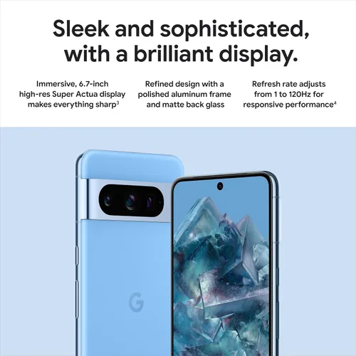 Miniatura 2 de Google Pixel 8 Pro - Smartphone Android desbloqueado con lente teleobjetivo y pantalla Super Actua - Batería de 24 horas - Bay - 128 GB