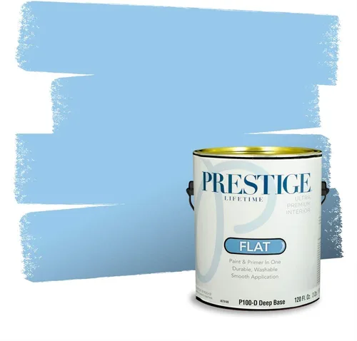 Miniatura 1521 de Pintura Exterior + imprimación PRESTIGE, todo-en-uno, 1 galón, acabado mate, color comparable al Valspar* Royal Gray* VS151-Gris real