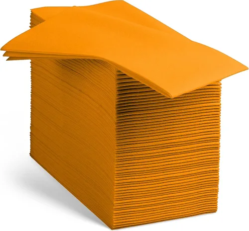Miniatura 16 de 100 servilletas de papel de color beige con tacto de lino, suaves y absorbentes, para cocina, fiesta, boda, baño o cualquier ocasión (paquete de 100)