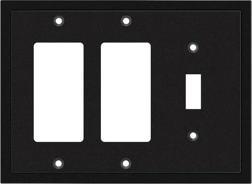 Miniatura 67 de Henne Bery Placa decorativa de pared con borde moderno, tapa de tomacorriente para cubrir enchufe, aleación de zinc maciza duradera