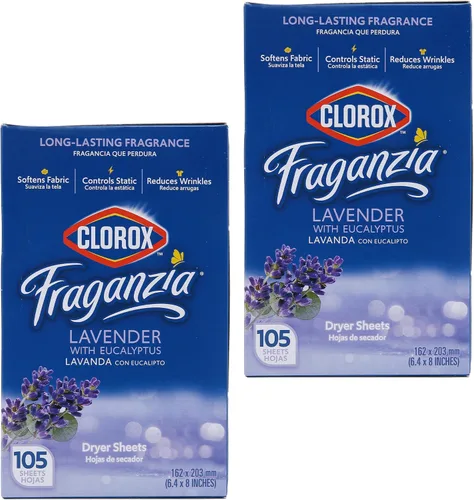 Miniatura 6 de Clorox Fraganzia - Hojas de secadora suavizantes de tela, reductoras de arrugas y antiestáticas, para ropa con gran olor, suaviza telas, aroma Océano