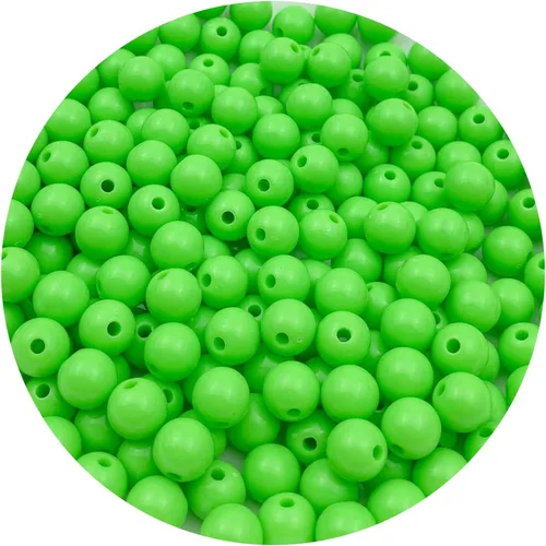 Miniatura 22 de 400 cuentas redondas de acrílico pastel de 0.315 pulgadas (0.315 in), cuentas espaciadoras de color caramelo, cuentas de resina de plástico para 306