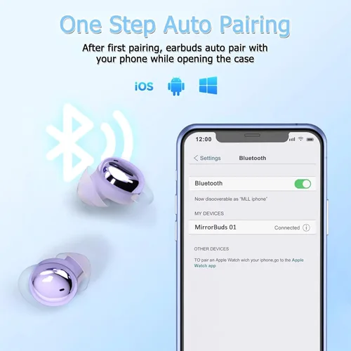 Miniatura 7 de Auriculares para dormir de lado, mini auriculares cómodos para dormir (morado) Sin interferencias de pitidos y cómodo para dormir