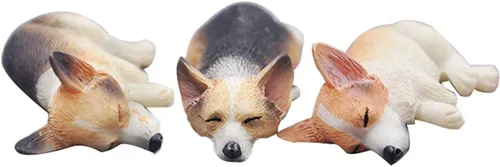 Miniatura 2 de Fewo Molde de silicona de 6 cavidades para perro durmiendo Corgi y Bulldog Francés para fondant Chocolate Candy Gum Pasta Polímero Resina Arcilla