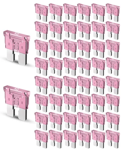 Miniatura 11 de Riseuvo 50 piezas Fusibles Estándar de Automóvil de 20A - Fusibles Automotrices de 20 AMP (ATO/APR/ATS), Fusible de Cuchilla de 32V (12/24V)