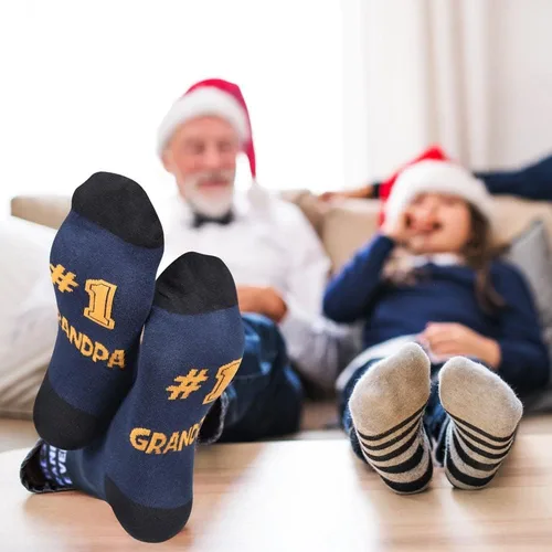 Miniatura 5 de Veachog Calcetines para abuelos para hombres, regalos de cumpleaños para papá, tío, hermano, hijo, marido, novio, suegro, regalos de jubilación