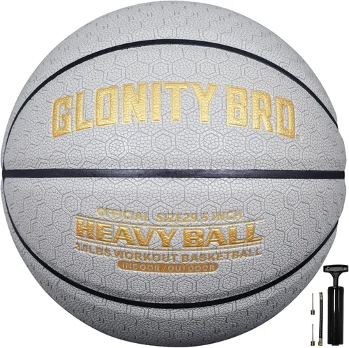 Miniatura 9 de Baloncesto con peso, color gris, 28.5 pulgadas/29.5 pulgadas, 2.2 libras/3 libras, antideslizante, para exteriores e interiores, para driblar