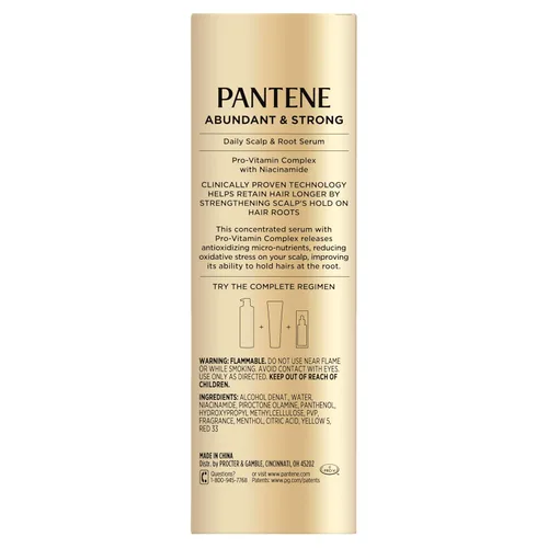 Miniatura 13 de Alix Earle Pantene Abundant & Strong - Juego de regalo de 5 piezas, el régimen incluye champú (13.5 onzas), acondicionador (8 onzas), suero
