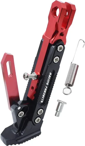 Miniatura 8 de Caballete de motocicleta universal ajustable con soporte lateral para pie, caballete de estacionamiento para motocicleta eléctrica, soporte lateral
