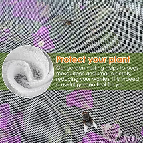 Miniatura 3 de Cubierta de malla para plantas, malla de jardín al aire libre, red para plantas de tomate, cubierta para plantas de mosquito, red de pájaros