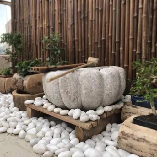 Miniatura 6 de Rocas de río blancas de 40 libras - Guijarros decorativos muy pulidos de 2-3 pulgadas, piedras para paisajismo, rocas de río naturales
