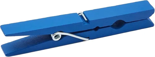 Miniatura 3 de Juvale Alfileres de madera para ropa, paquete de 100, color azul marino, mini pinzas para la ropa y clips de madera para lavandería, manualidades